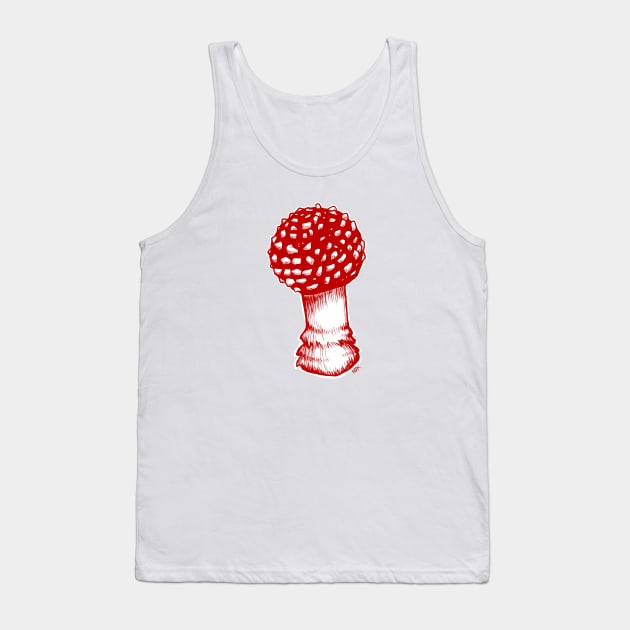 Amanita Muscaria in Red Tank Top by RJKpoyp